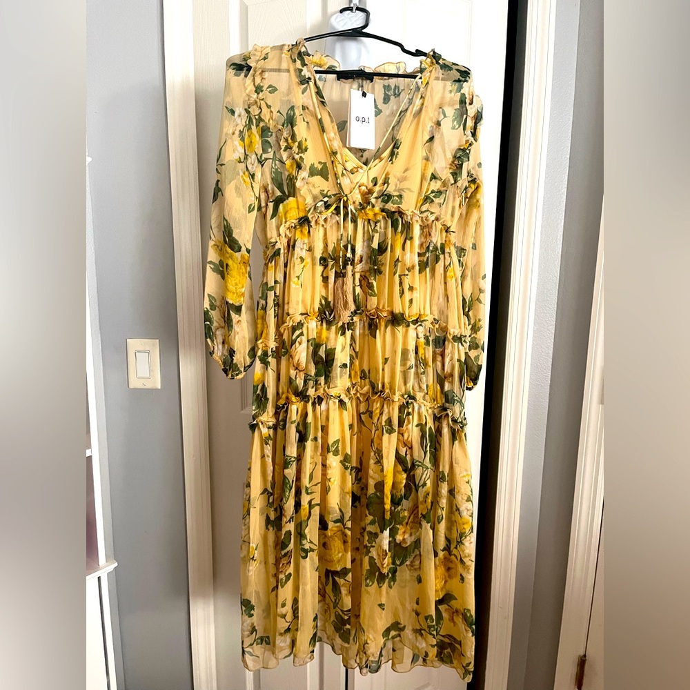 Yellow Floral Dress